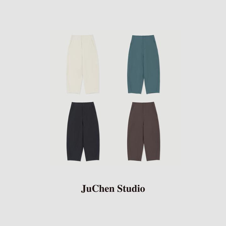 “王牌镰刀”秋季重磅款侧弧线显瘦经典立裁九分裤休闲裤 FW072810