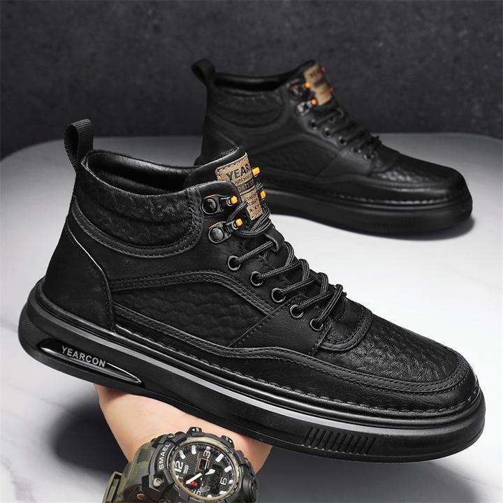 YEARCON/意尔康正品男士鞋子2025秋季新款男鞋百搭板鞋休闲高帮鞋