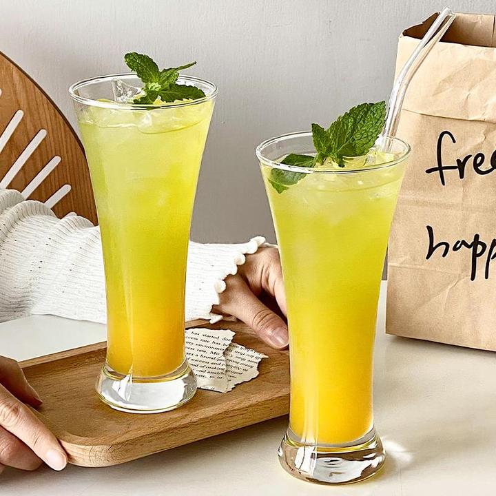 ins风网红餐厅玻璃饮品杯子水果茶果汁杯冷饮料杯鸡尾酒杯果汁杯