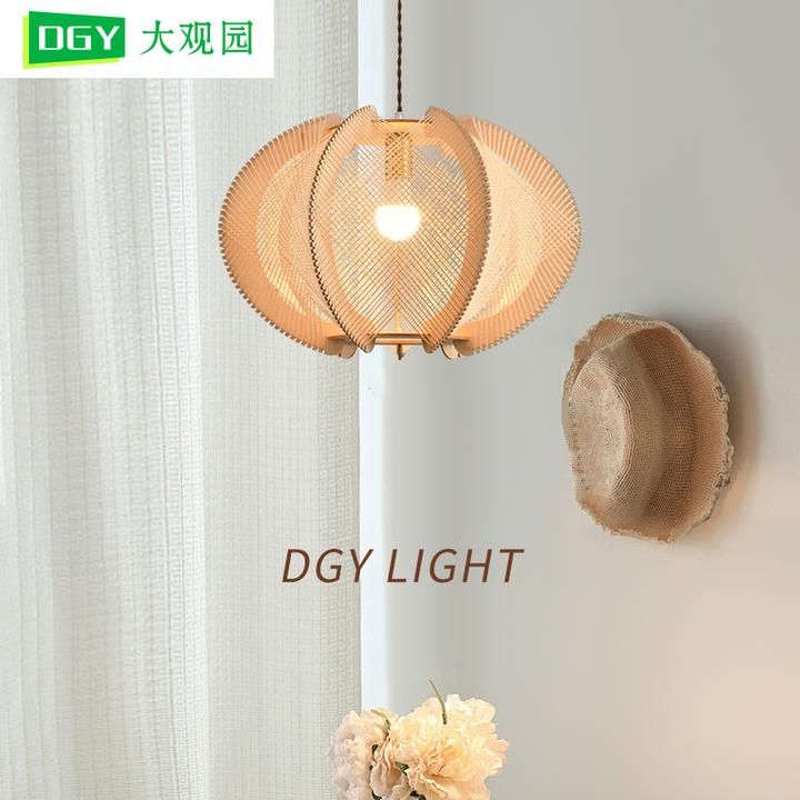 大观园日式侘寂风吊灯餐厅灯简约创意复古书房茶室禅意灯具3966