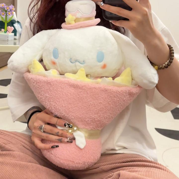 七夕礼物玉桂狗花束礼品礼物毛绒玩具公仔玩偶节日礼物送女友