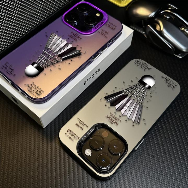 羽毛球适用苹果16promax手机壳iPhone15创意14保护套17防摔12个性