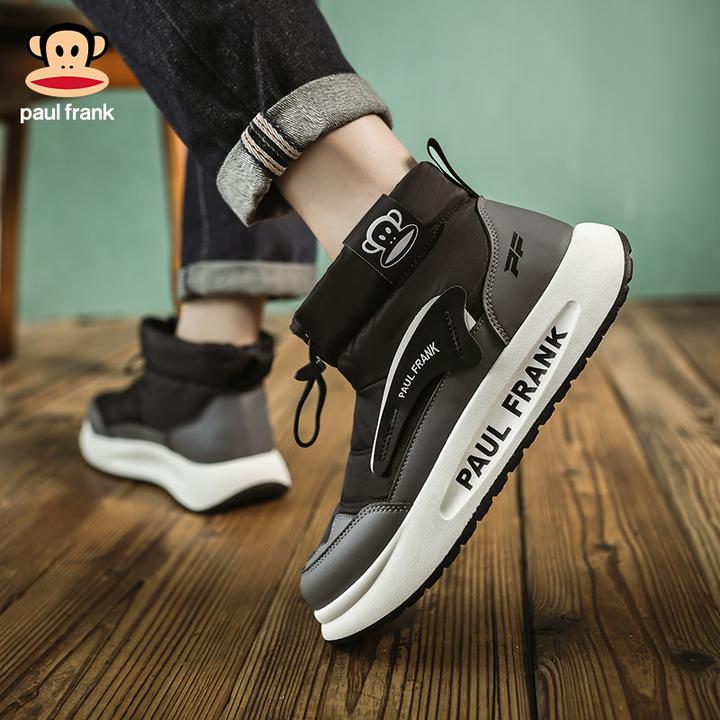 大嘴猴2024冬季雪地靴新款男士时尚潮鞋百搭加绒保暖棉鞋潮鞋小众