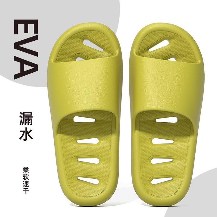 靓蒂芬浴室拖鞋女夏天加厚底增高居家镂空透气清凉洗澡防滑凉拖男