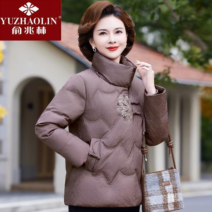 俞兆林中年妈妈冬装洋气加绒加厚秋款新款国风棉衣中老年人气质外