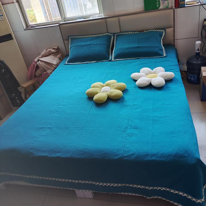 纯棉纯手工老粗布床单三件套