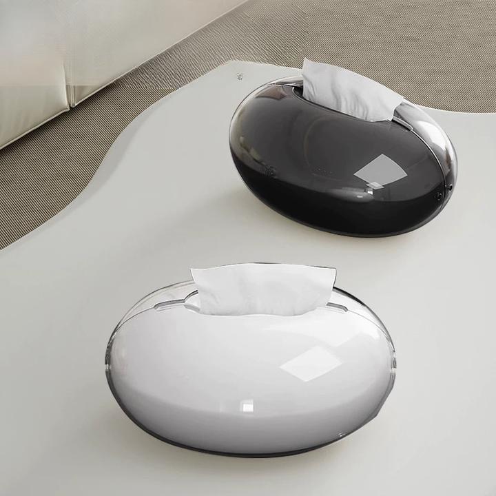 桌面纸巾盒家用高档轻奢艺术高级感纸抽盒客厅茶几抽纸盒奶油白