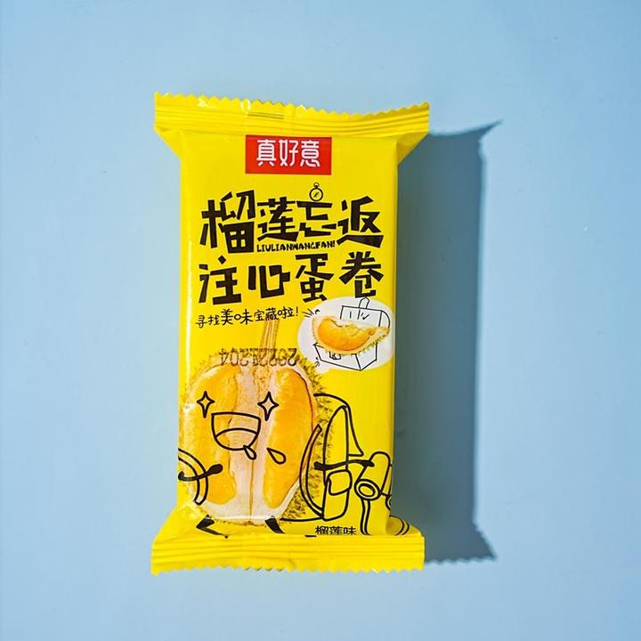 真好意手工鸡蛋榴莲忘返注心蛋卷早餐食品膨化饼干零食42支小包装