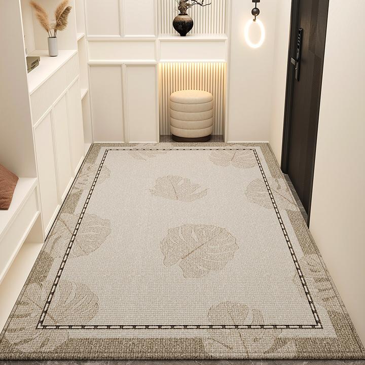 奶油风入户门地垫可裁剪轻奢客厅地毯门垫进门口蹭土脚垫耐脏防滑