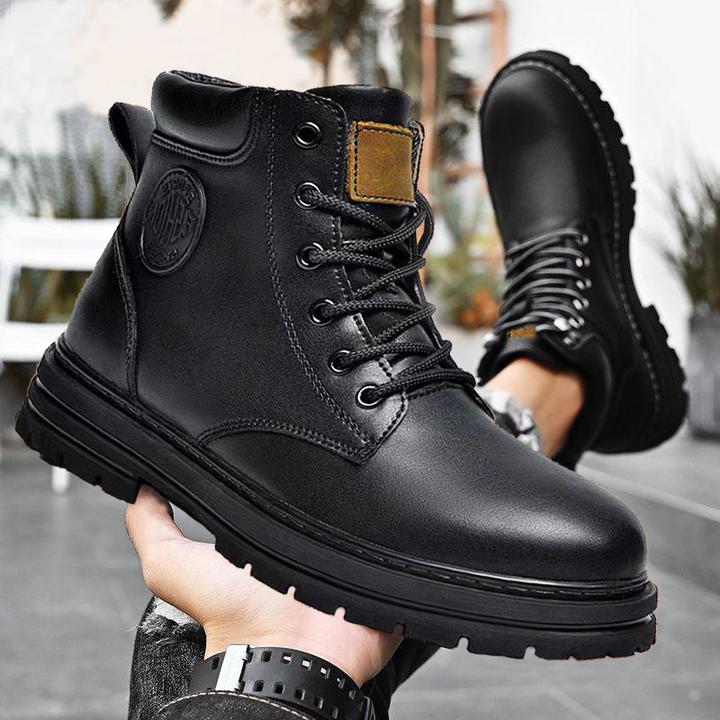 新款特大码马丁靴49冬季透气高帮工装靴48踢不烂大黄靴47防滑男靴