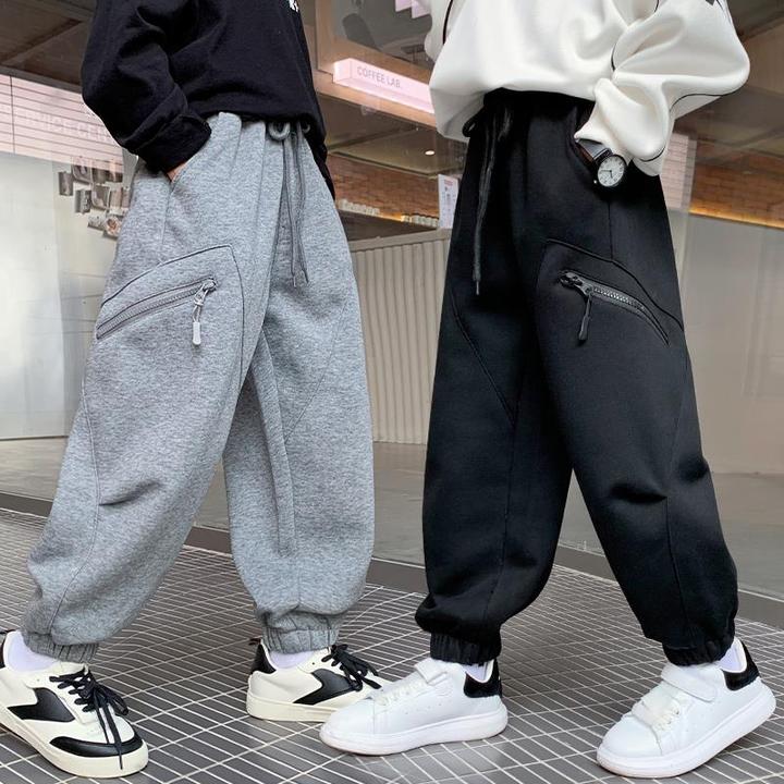 男童运动长裤春秋季2024新款儿童帅气裤子中大男孩秋装宽松卫裤潮