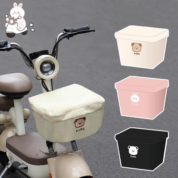 电动车车筐防雨罩通用电摩电瓶车前车筐罩防雨防晒罩后备箱防水罩