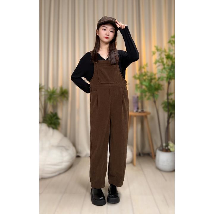 孕妇背带裤秋冬加绒加厚欧棉绒 (南方单款可过冬)（不是套装）