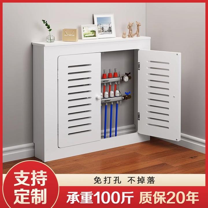 地暖分水器遮挡罩空调下水管道防潮水表箱盖板燃气管道暖气片装饰