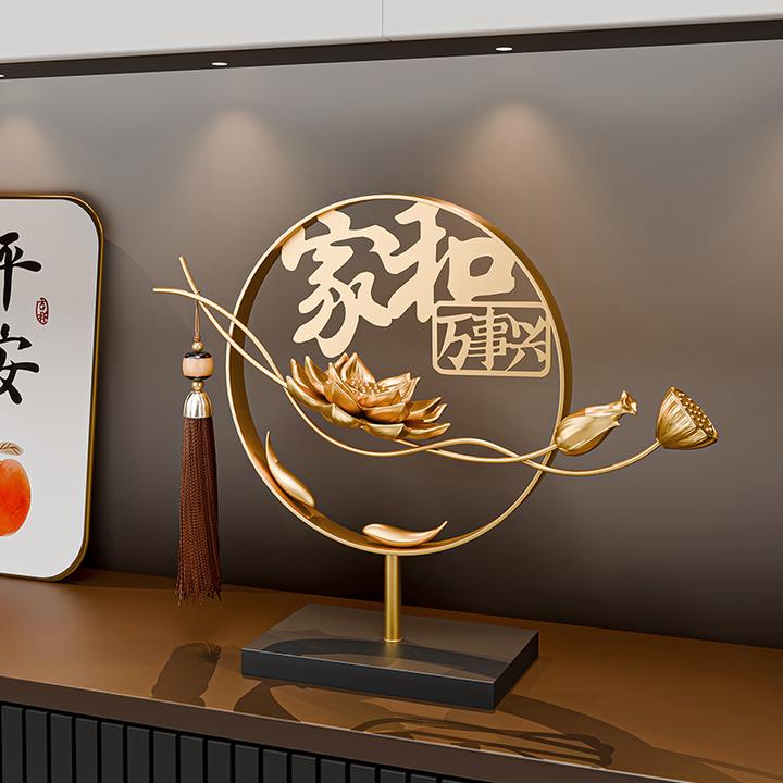 家和万事兴新中式高级感装饰软装家居客厅玄关装饰品摆件