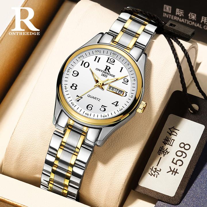 中老年人专用老人手表女款时尚女士腕表送妈妈大数字防水石英女表