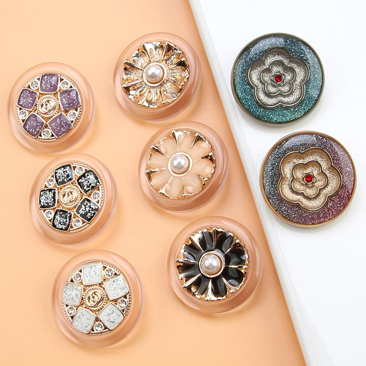 圆形大衣钮扣上衣女风衣点油高档金属纽扣毛衣外套衣服装饰大扣子