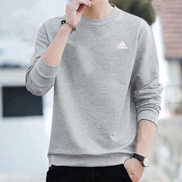 adidas/阿迪达斯2025秋冬纯棉新款运动服跑步健身休闲套头衫卫衣