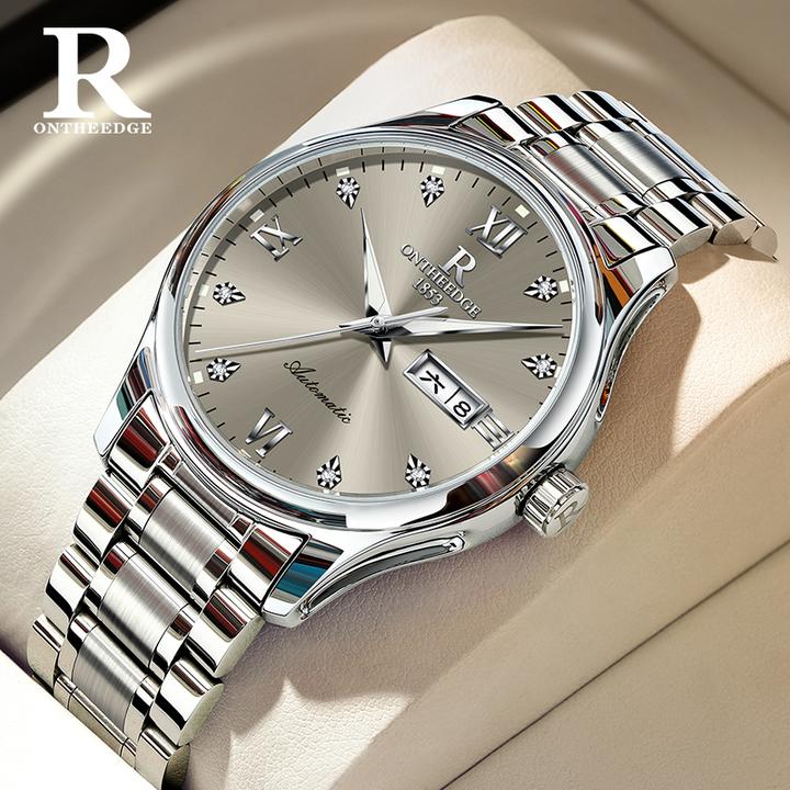 全自动机械表男士新款防水日历镂空高档商务经典简约潮流夜光手表