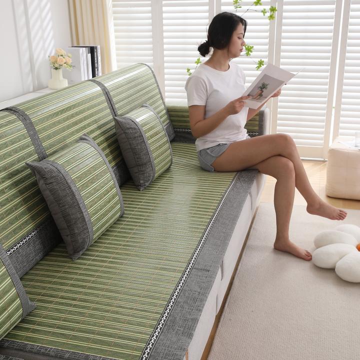 竹凉席沙发垫多功能垫防滑垫夏季竹席沙发垫