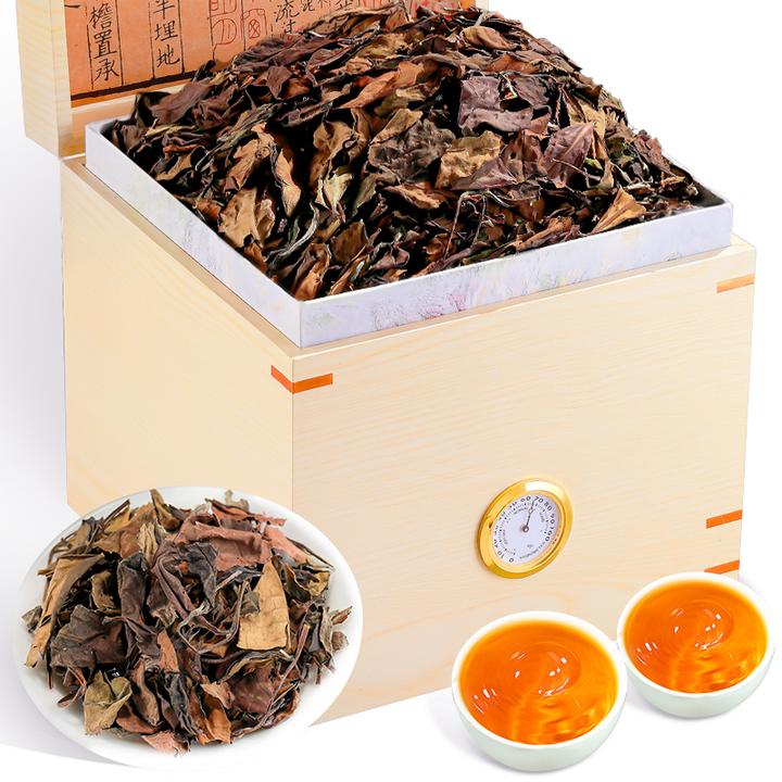 飘香韵福鼎白茶2015年老寿眉茶叶七年陈香老白茶散茶礼盒装500g