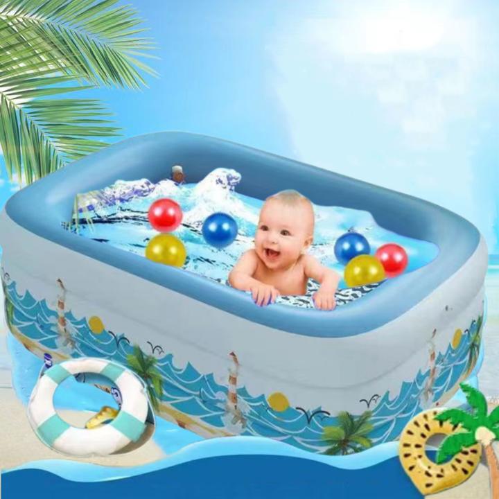 加厚儿童专用充气游泳池家用小孩洗澡池宝宝户内外水池婴儿游泳桶