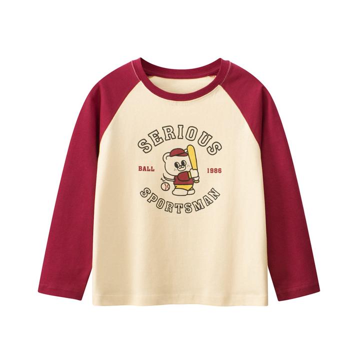 GRRR韩版童装秋季新款儿童T恤长袖打底衫纯棉女中学生衣服中大童