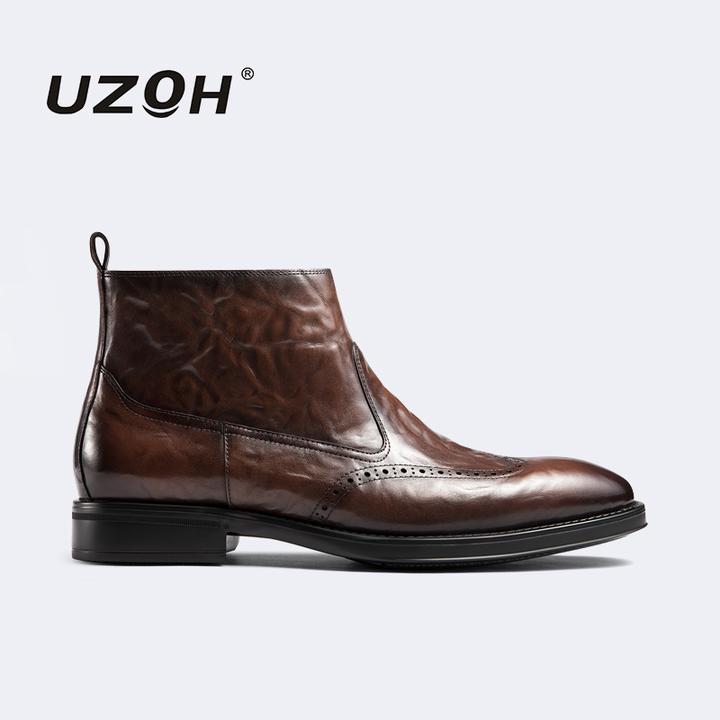 【保暖加绒 顺丰包邮】切尔西靴男真皮英伦马丁靴英伦短靴商务皮靴