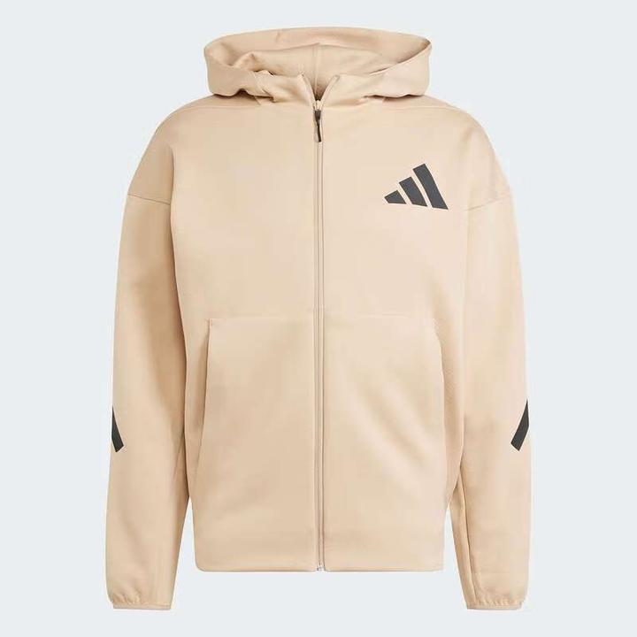 Adidas/阿迪达斯男子黑标制服亲肤柔软轻薄保暖连帽夹克JF2445