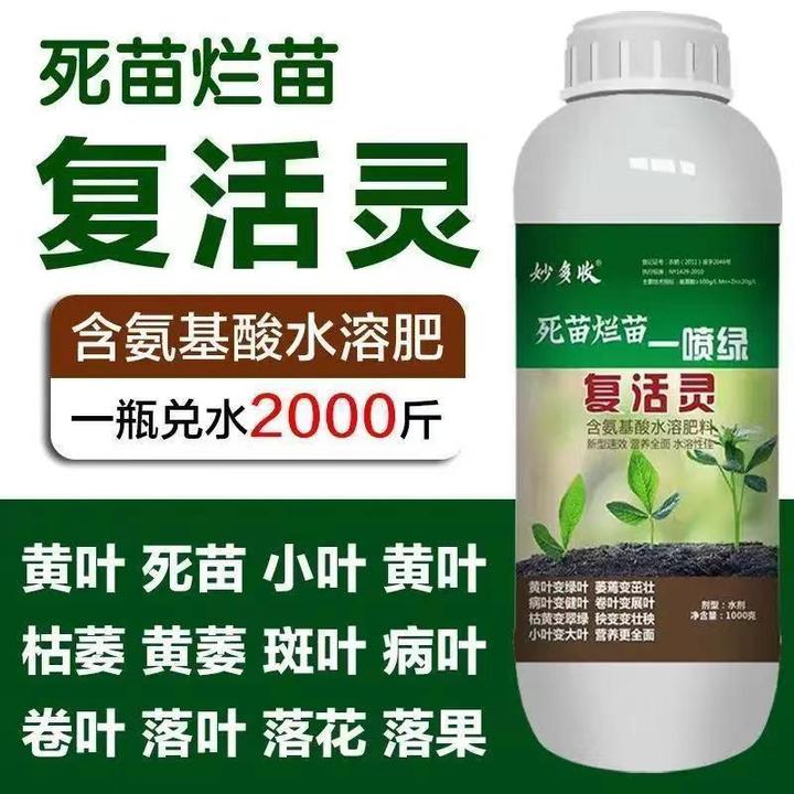 黄叶生根植物营养家用死苗黄叶复活灵植物通用绿叶肥料叶面肥农用