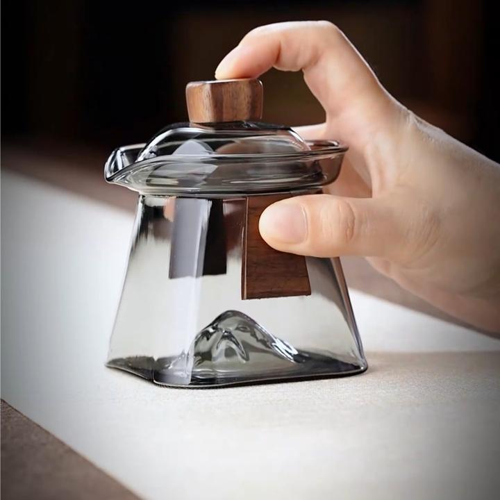 全度玻璃盖碗单个三才泡茶杯手抓壶茶碗带盖防烫功夫茶具家用创意