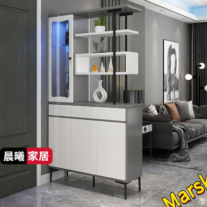 A1简约现代门厅玄关柜酒柜间厅装饰柜客厅进门屏风隔断柜鞋柜储物