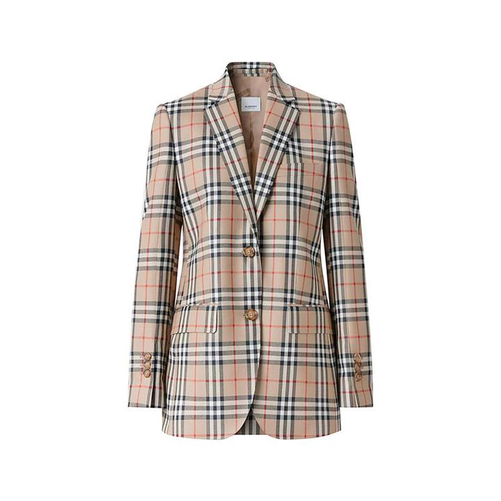 未使用 BURBERRY/博柏利 女款方正版型量裁西服 80334661