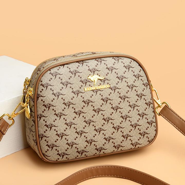 米琦袋鼠时尚中老年女士中年小包包手机包单肩妈妈包高级感斜跨包