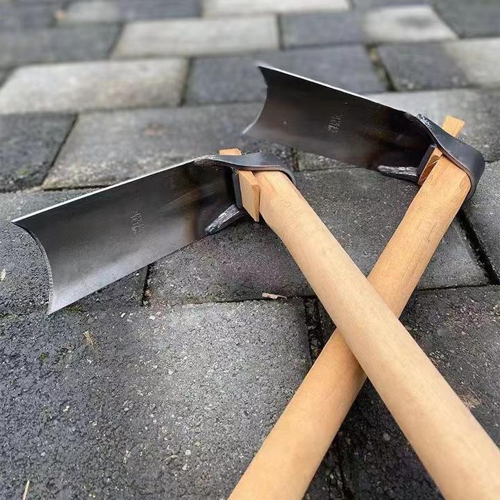 木柄锰钢小锄头农用种菜工具家用除草专用锄草野外小型挖锄农具锄