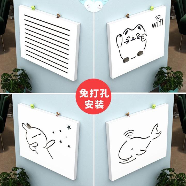 弱电箱盖板电表箱外盖装饰电闸箱遮挡wifi多媒体信号箱超薄装饰画