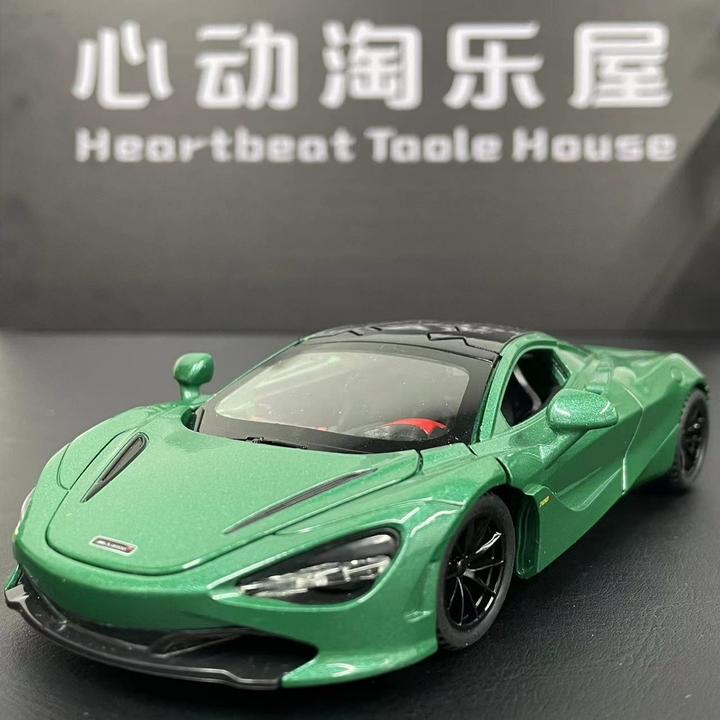【迈凯伦720S】1：32合金车模超仿真高端金属回力汽车跑车玩具模型