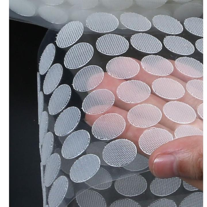 圆形透明魔术贴背胶自粘粘扣带幼儿园手工强力子母扣安静书固定贴