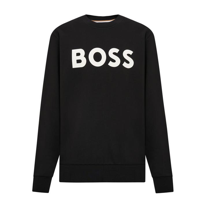 BOSS雨果博斯男士新款经典印花大标奢侈品高端圆领卫衣男时尚休闲