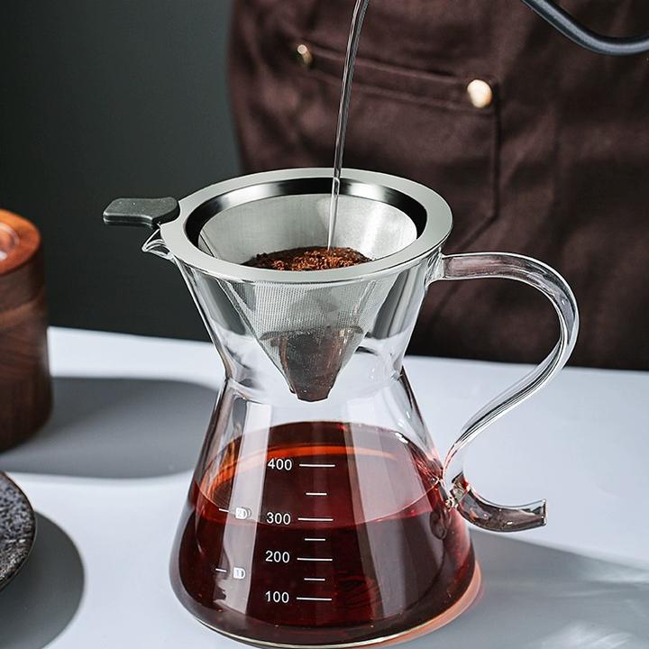 Bincoo咖啡过滤器滤网滤杯手冲器具免滤纸超细加密咖啡漏斗滴漏壶