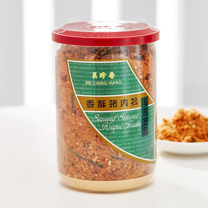 美珍香海苔芝麻香酥猪肉松215g寿司面包蛋糕早餐烘培营养零食罐装