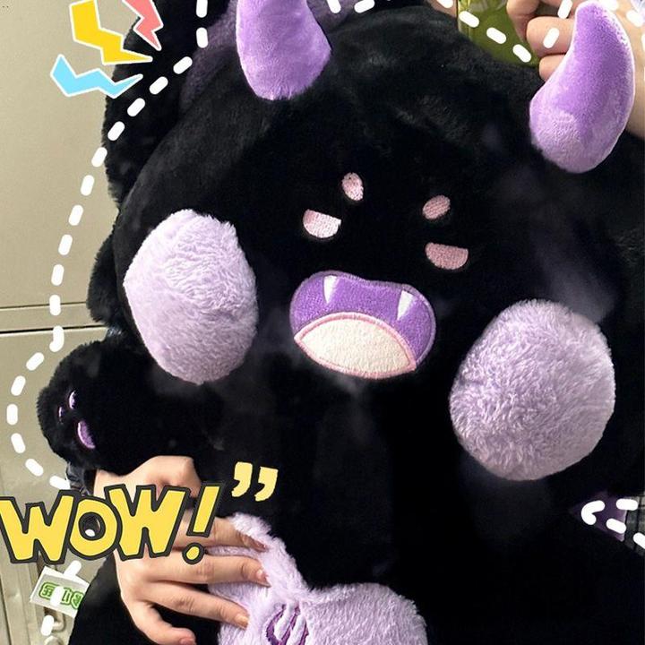 小恶魔嘟嘟猫毛绒玩具女孩生公仔正版嘟嘟喵玩偶床上抱枕娃娃睡觉