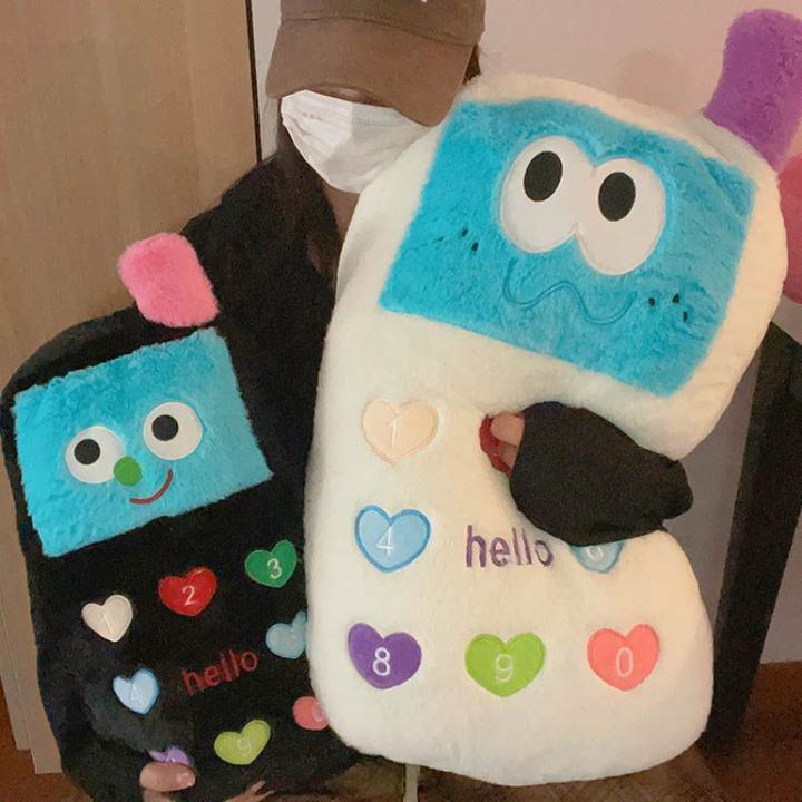 创意电话长条抱枕玩偶手机靠枕女生卡通睡觉夹腿儿童毛绒玩具礼物