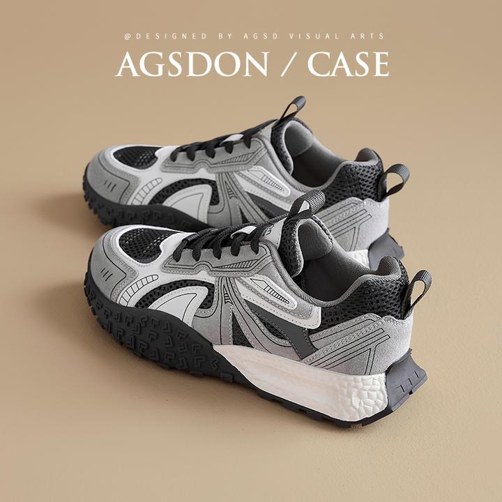 奥古狮登厚底阿甘女鞋2024新款秋季百搭德训鞋增高女鞋休闲运动鞋