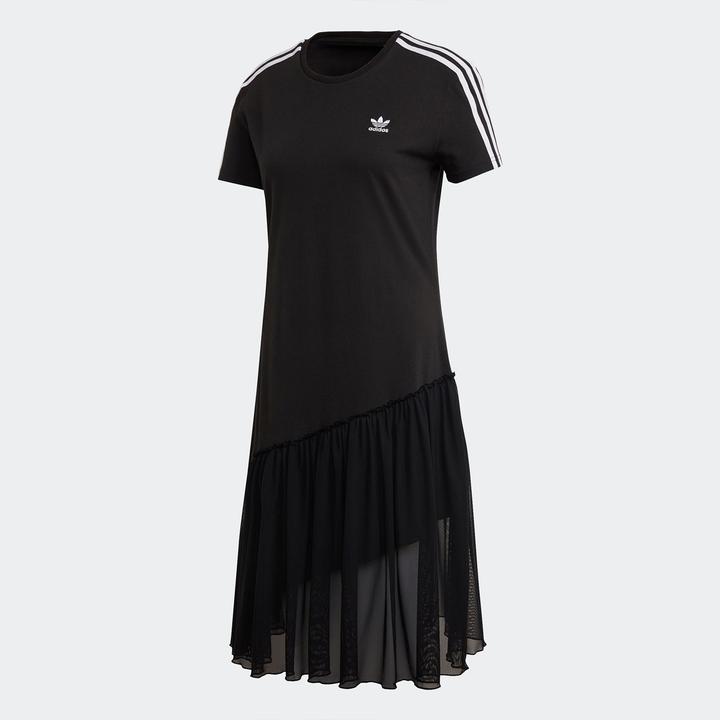 Adidas/阿迪达斯正品三叶草女子拼接运动短袖连衣裙 GK3663