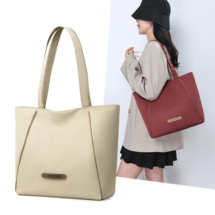 2024新款包包女大容量托特包简约百搭手提单肩大包包牛津布通勤包