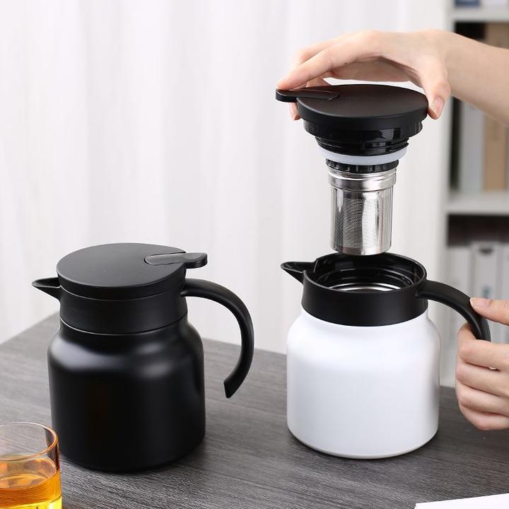 焖茶壶保温闷茶壶316不锈钢家用办公茶水分离便携焖泡壶印字logo