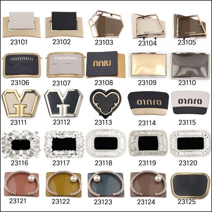 女鞋鞋面金属装饰鞋花配件鞋子上百搭水钻饰品鞋扣粘贴款修鞋配饰