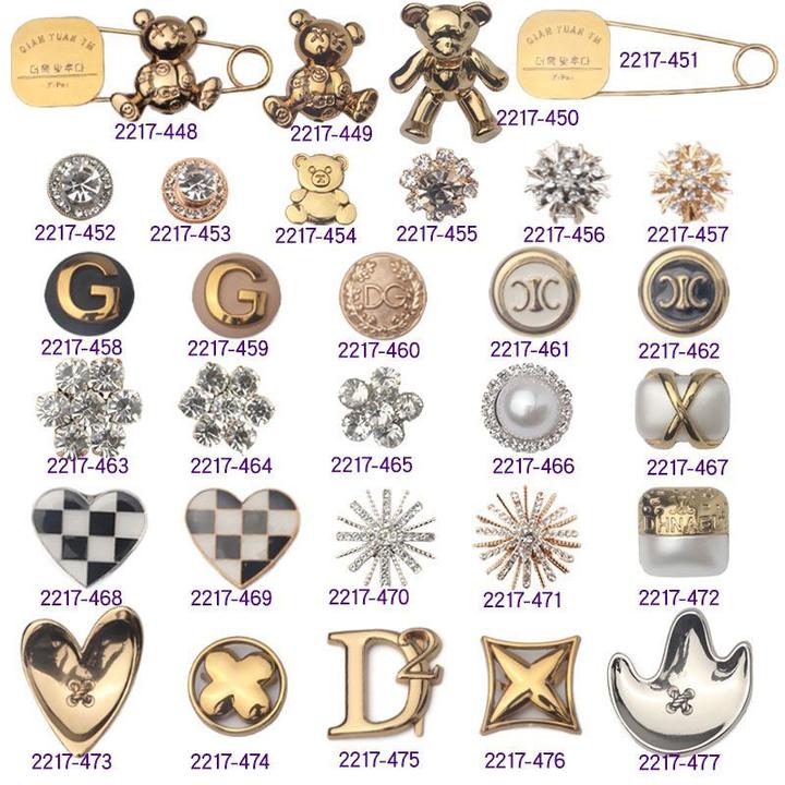 Chiyi/赤弋鞋上装饰配件鞋卡子鞋子配饰鞋钉扣鞋卡子鞋子鞋扣饰品