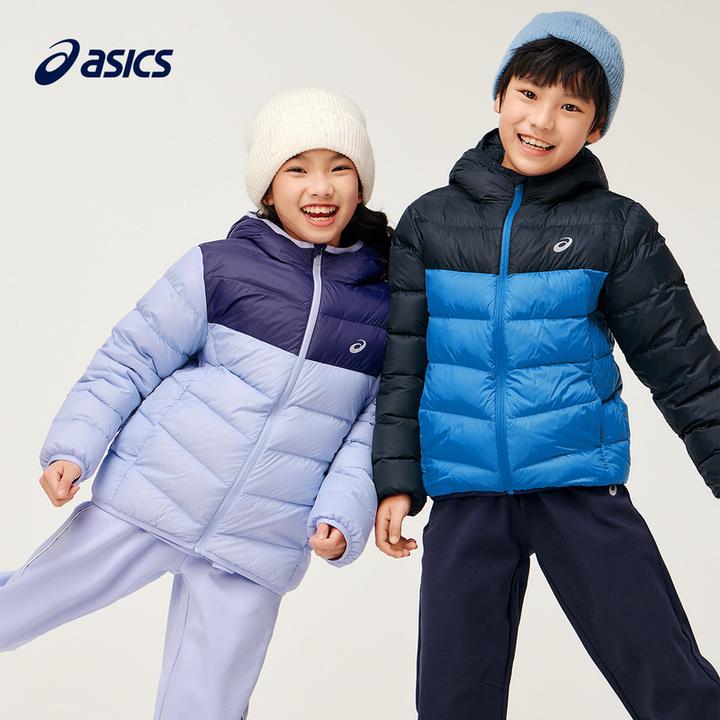 ASICS亚瑟士童装羽绒服2024轻薄羽绒服334241073072